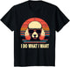 I Do What I Want, Retro Poodle Dog Vintage Women Men Kids