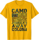 Camo America's Away Colors Patriotic T Shirt