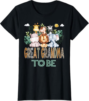 Soon to Be Great Grandma Jungle Animal Safari Gender Reveal