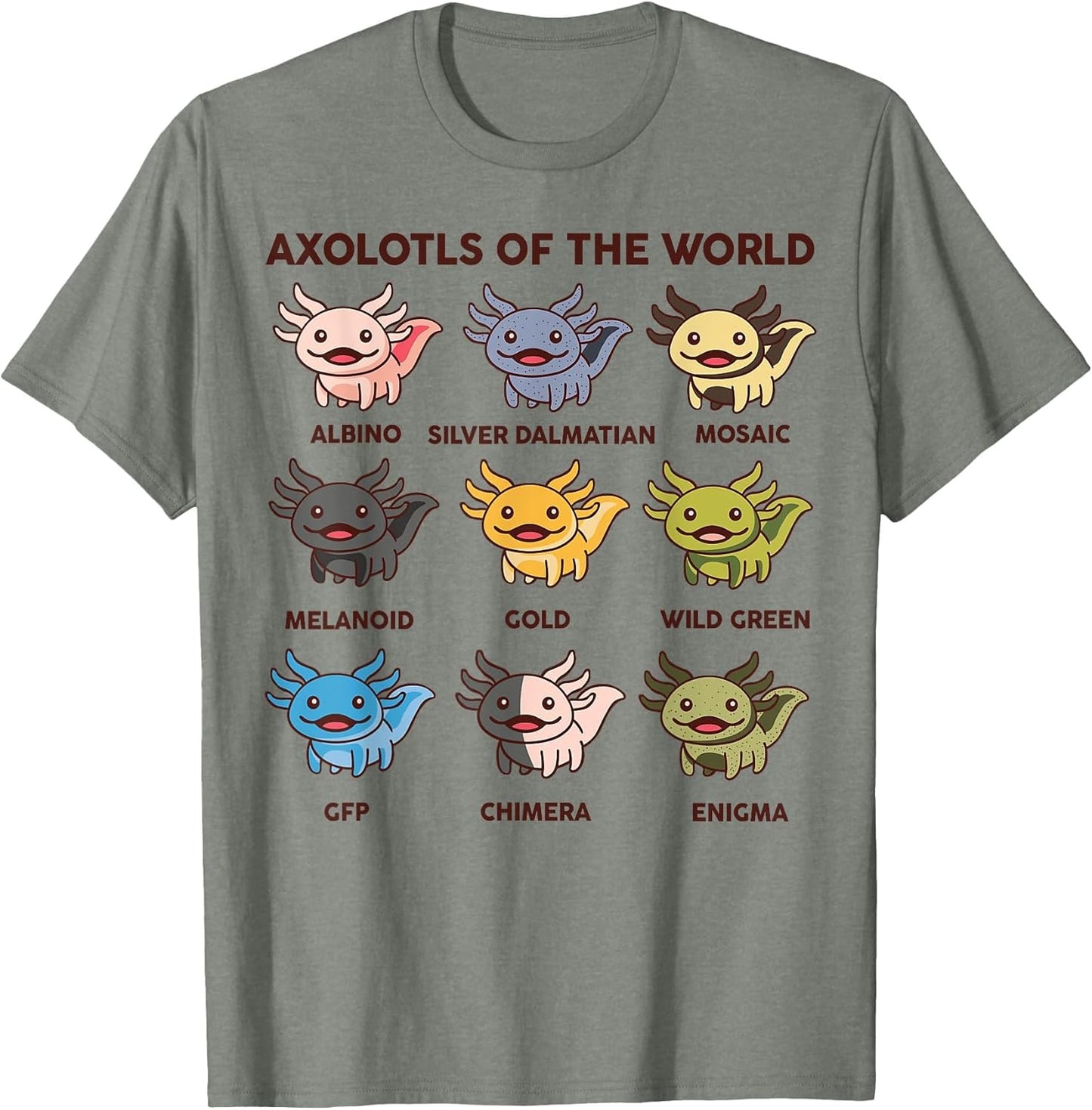 Kawaii Axolotl Type of The World Toddler Boy Girl Cute Funny