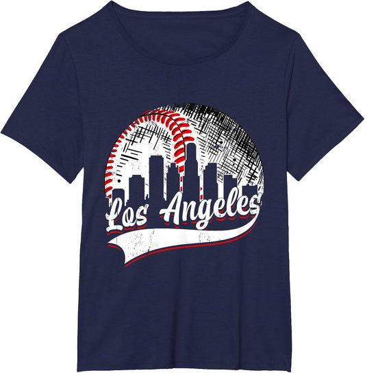 Vintage Los Angeles Baseball Lover Men Women Game Day