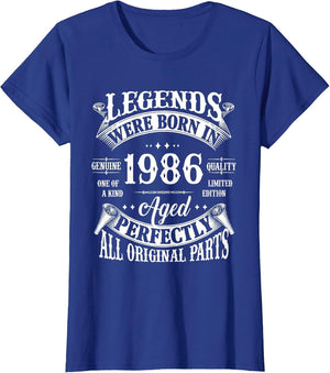 40th Birthday Shirt Vintage Born in 1986 40 Years Old B-Day