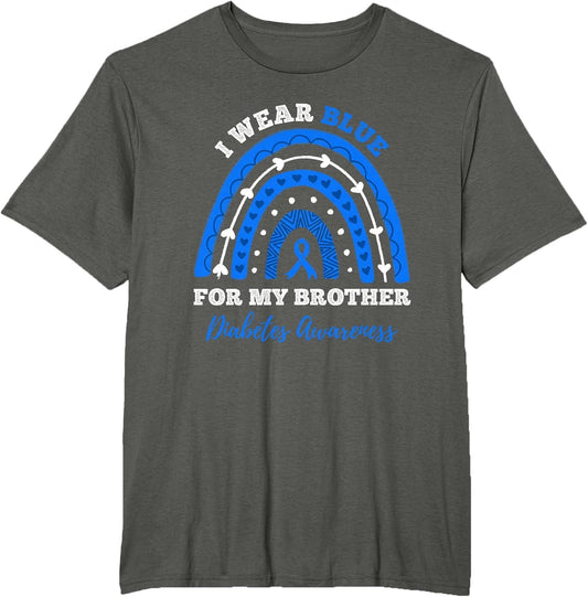 I Wear Blue for My Brother T1D Type 1 Diabetes Awareness