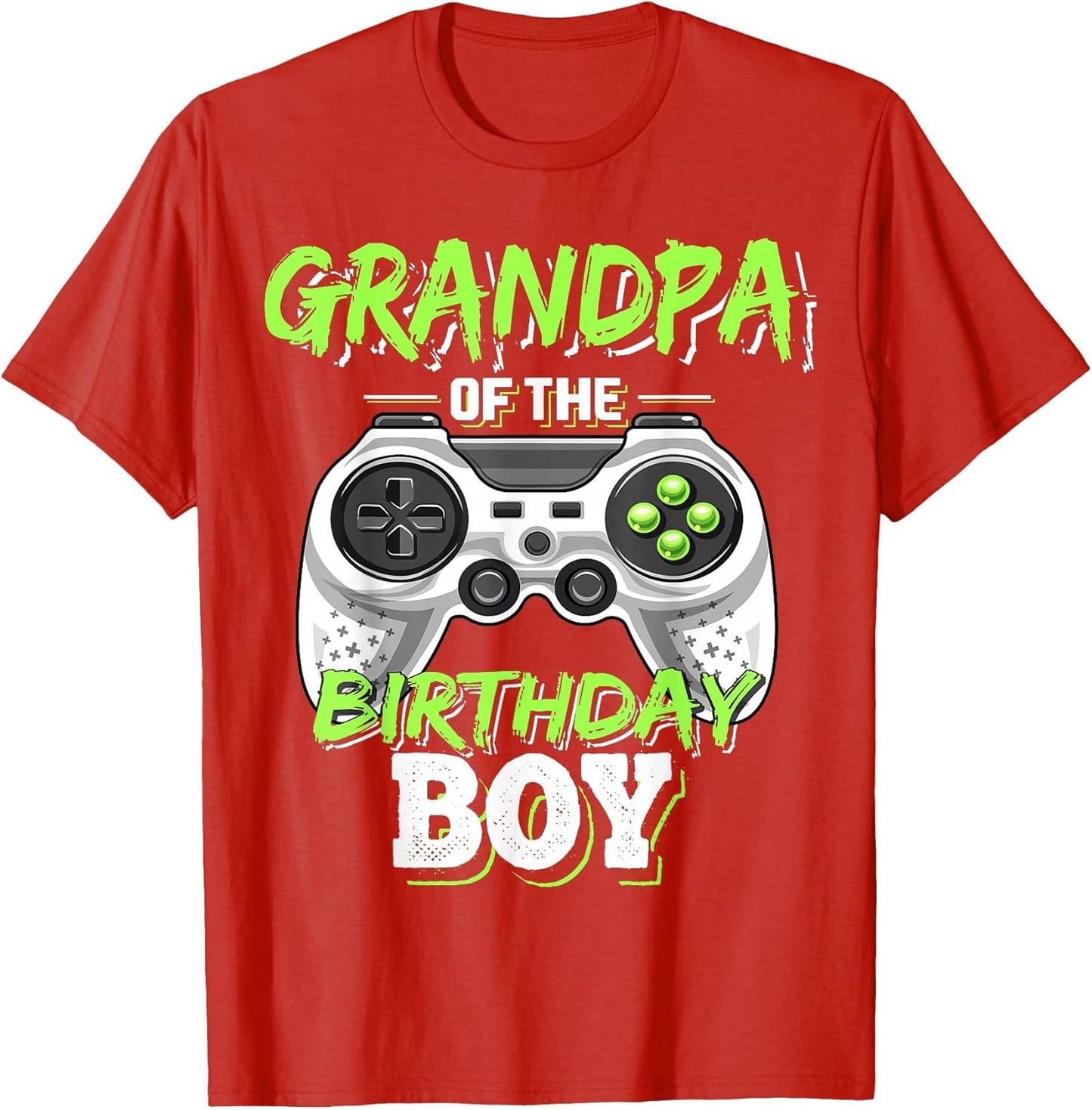 Grandpa of The Birthday Boy Matching Video Game Birthday