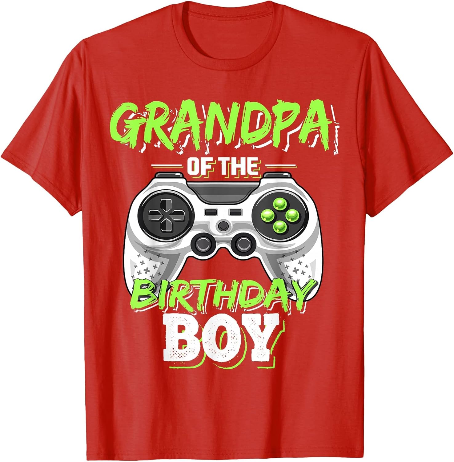 Grandpa of The Birthday Boy Matching Video Game Birthday