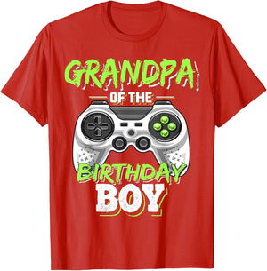 Grandpa of The Birthday Boy Matching Video Game Birthday