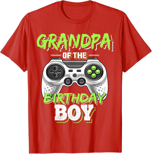 Grandpa of The Birthday Boy Matching Video Game Birthday