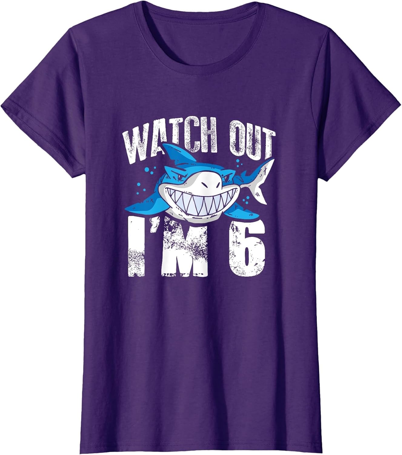 Watch Out I'm 6 Shark Sea Animal 6th Birthday Party Gift