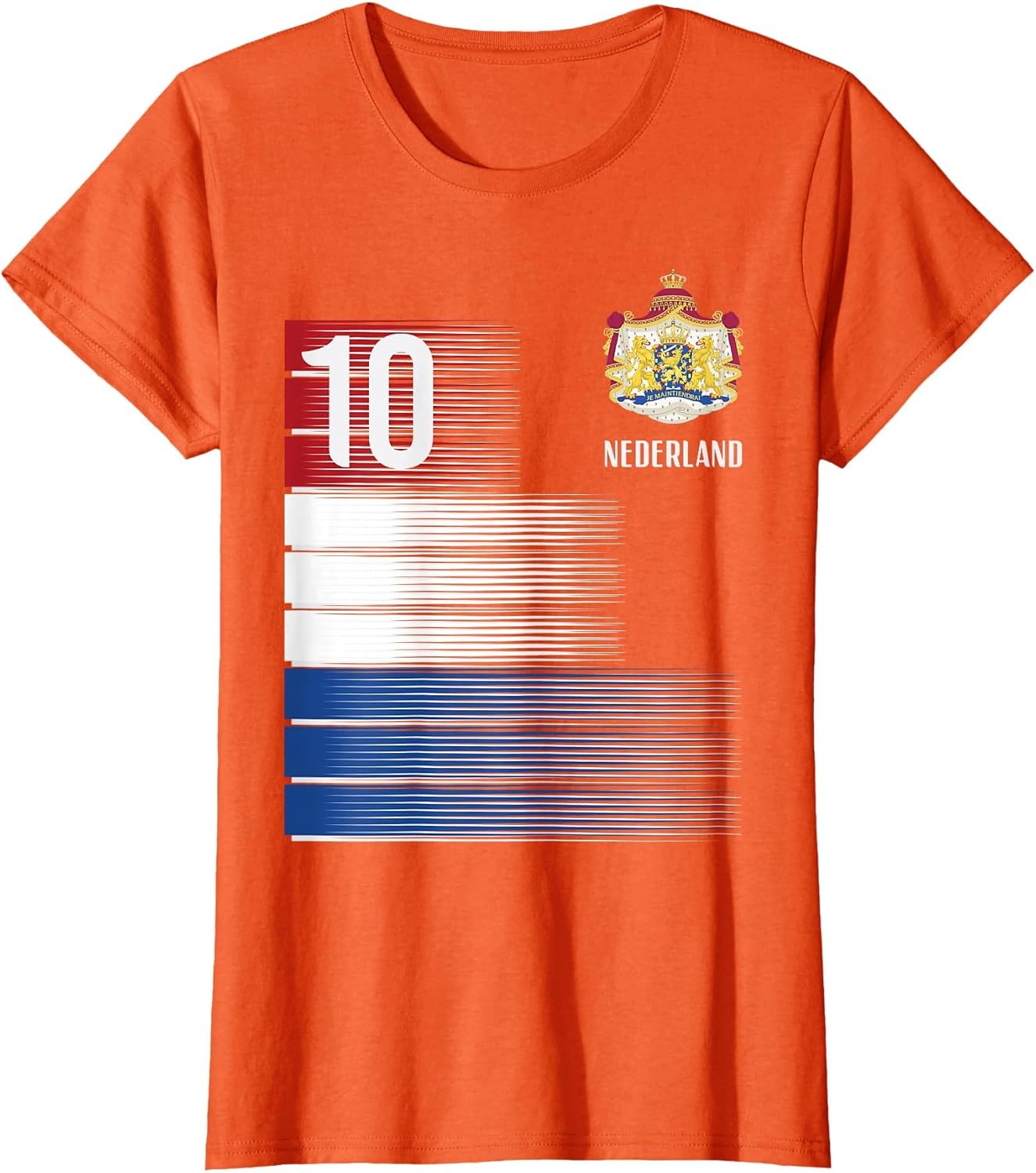 Netherlands Flag 10 Dutch Orange Soccer Men Women Kids Boys