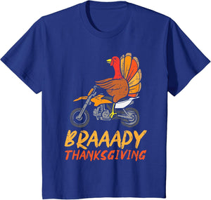 Braaapy Thanksgiving Turkey Dirt Bike Motocross Men Boys