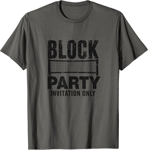 Block Party Invitation Only Volleyball Design