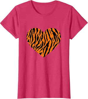 Tiger Animal Print Heart Tiger