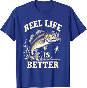 Reel Life Is Better Fishing Graphic Design