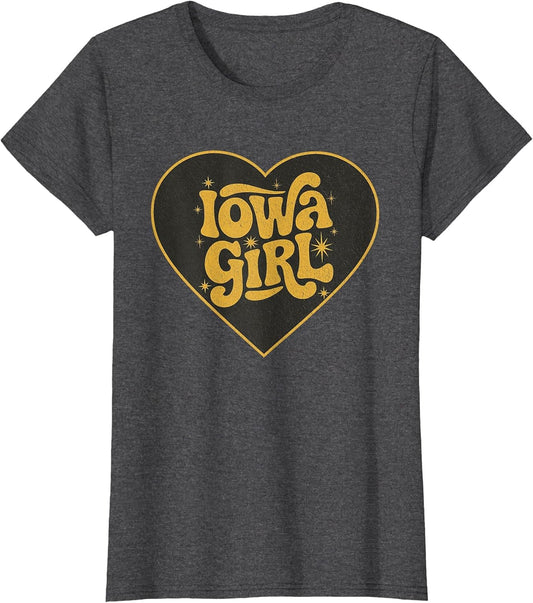 Retro Iowa Girl Heart Throwback Iowa Girls