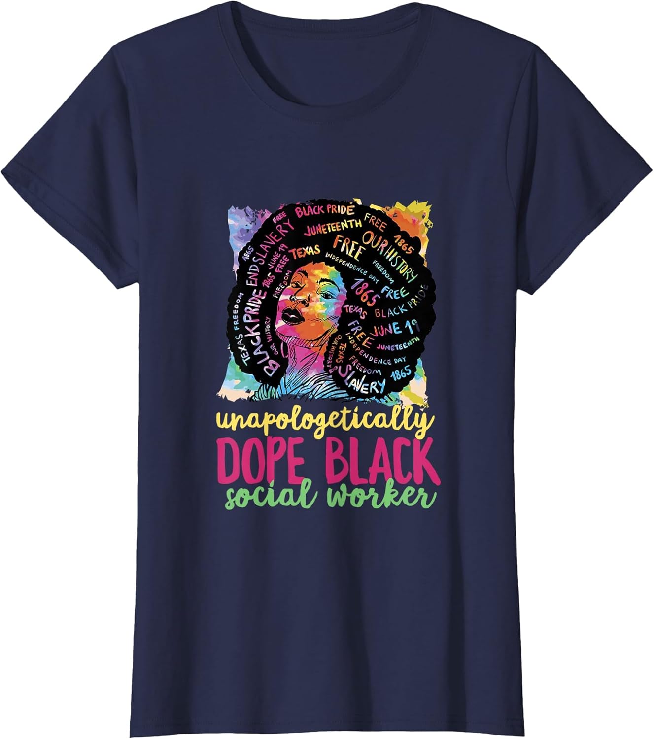 Dope Black Social Worker Black History Month & Juneteenth