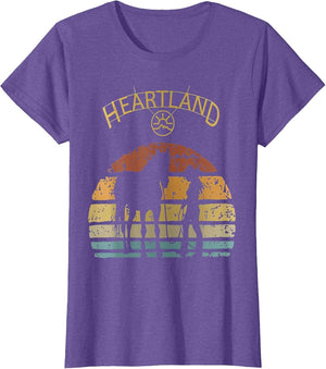 Heartland Retro Vintage Sunset Horse Lover