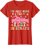 I'm Just Here for Feet in Straps Funny Pilates Exercise Yoga