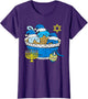 Hanukkah Cat Ramen Anime Kitten Meow Jewish Menorah Chanukah