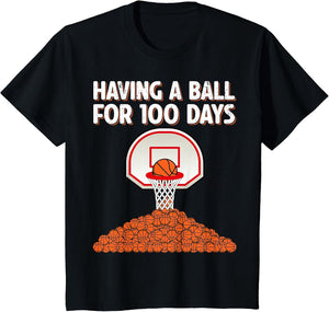 100 Days of School Basketball Boys Kids 100th Day of School