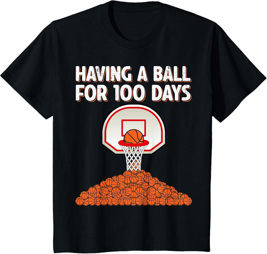 100 Days of School Basketball Boys Kids 100th Day of School