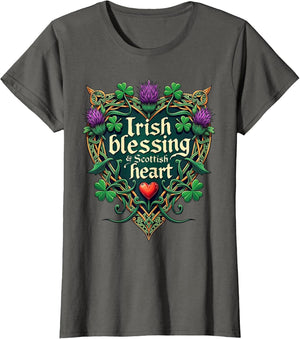 Slainte Irish Blessing Scottish Heart Design