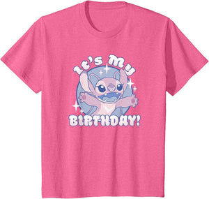 Disney Lilo & Stitch Angel It's My Birthday Retro Sparkle
