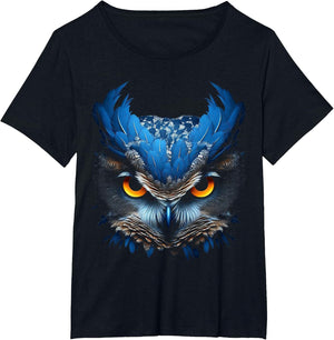Owl Art Animal Face Graphic Motif Owl