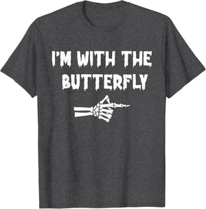 I'm with Butterfly Halloween Costume Party Matching Couples