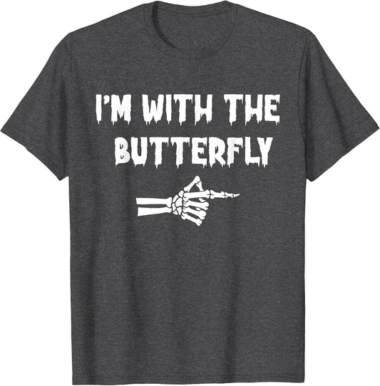 I'm with Butterfly Halloween Costume Party Matching Couples