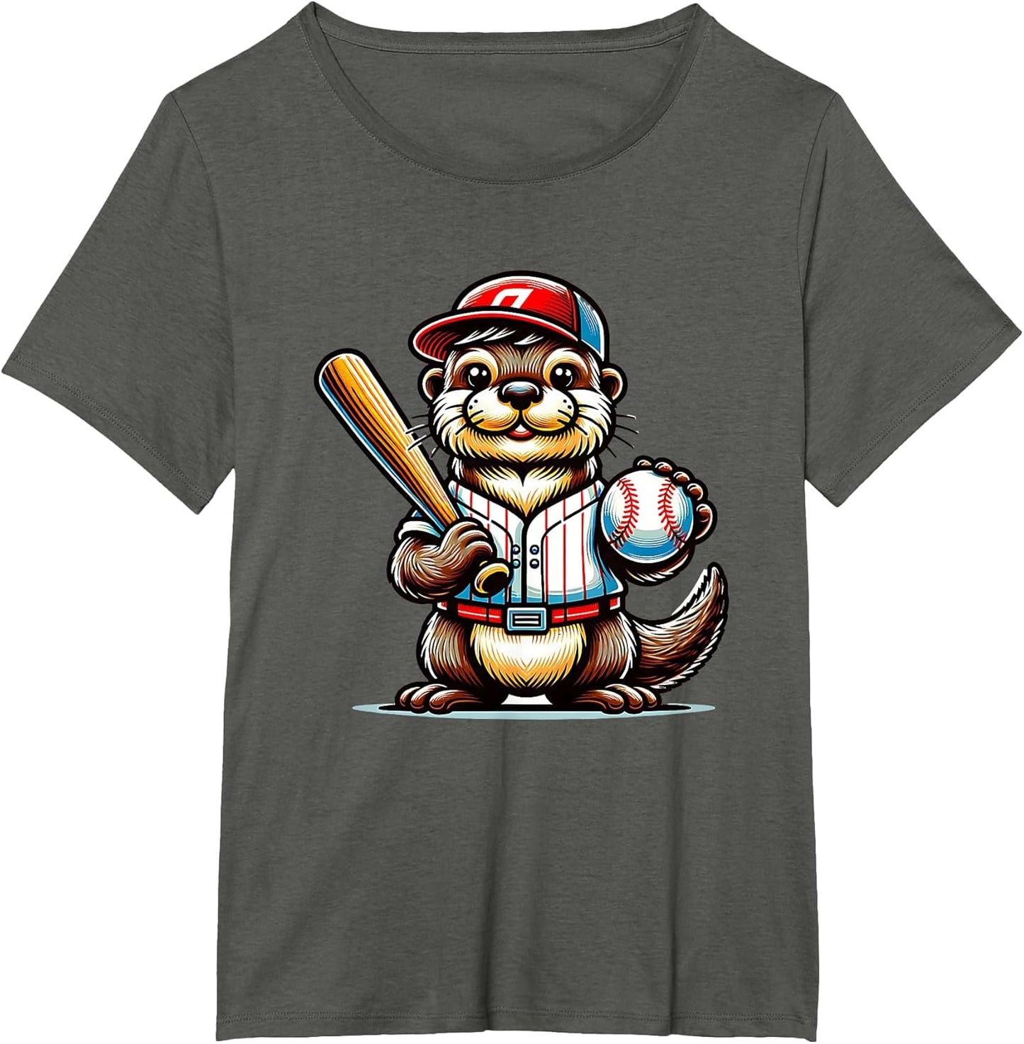 Baseball Otter Fun Player Sports Animal Theme for Everyone