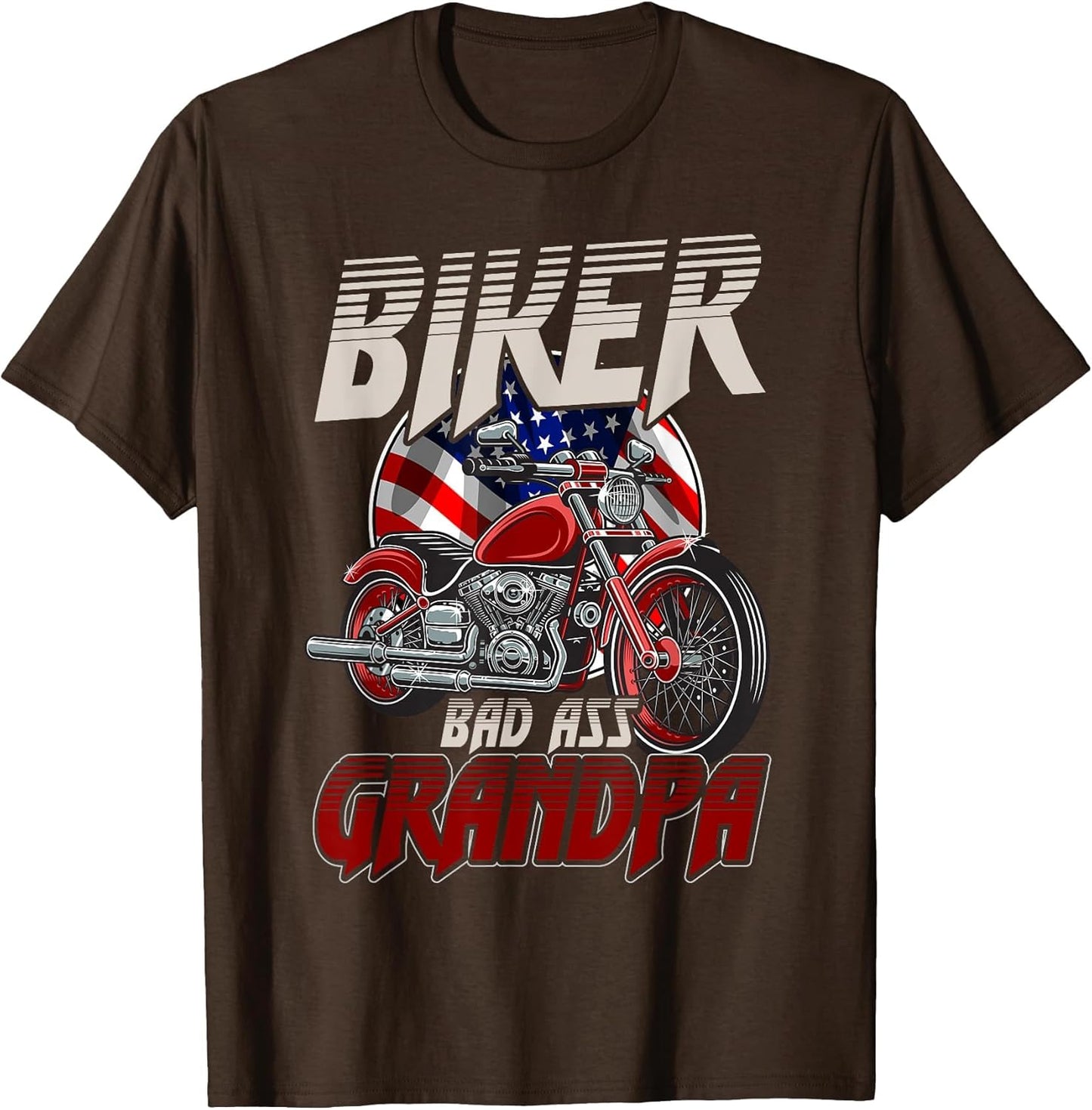 Biker Bad Ass Grandpa Funny Motorcycle Gag Humor