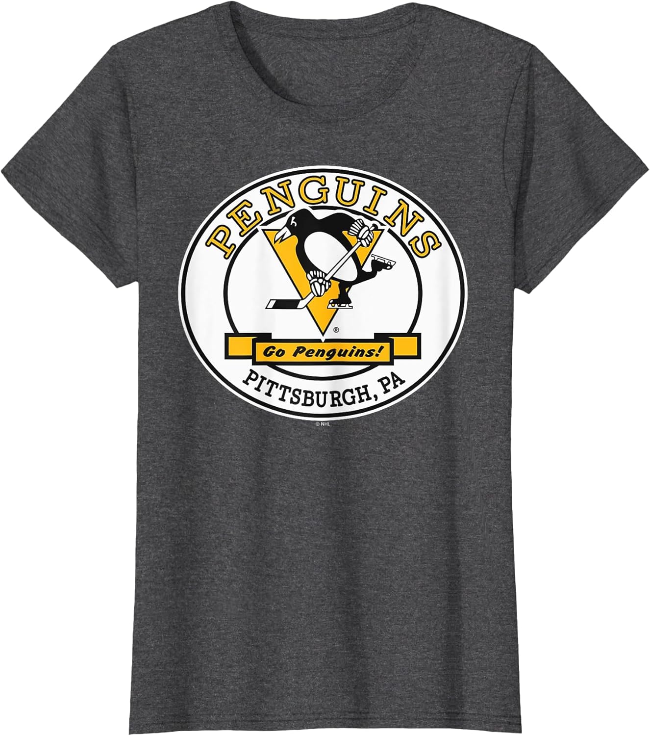 Pittsburgh Penguins Go Dark Heather Officially Licensed