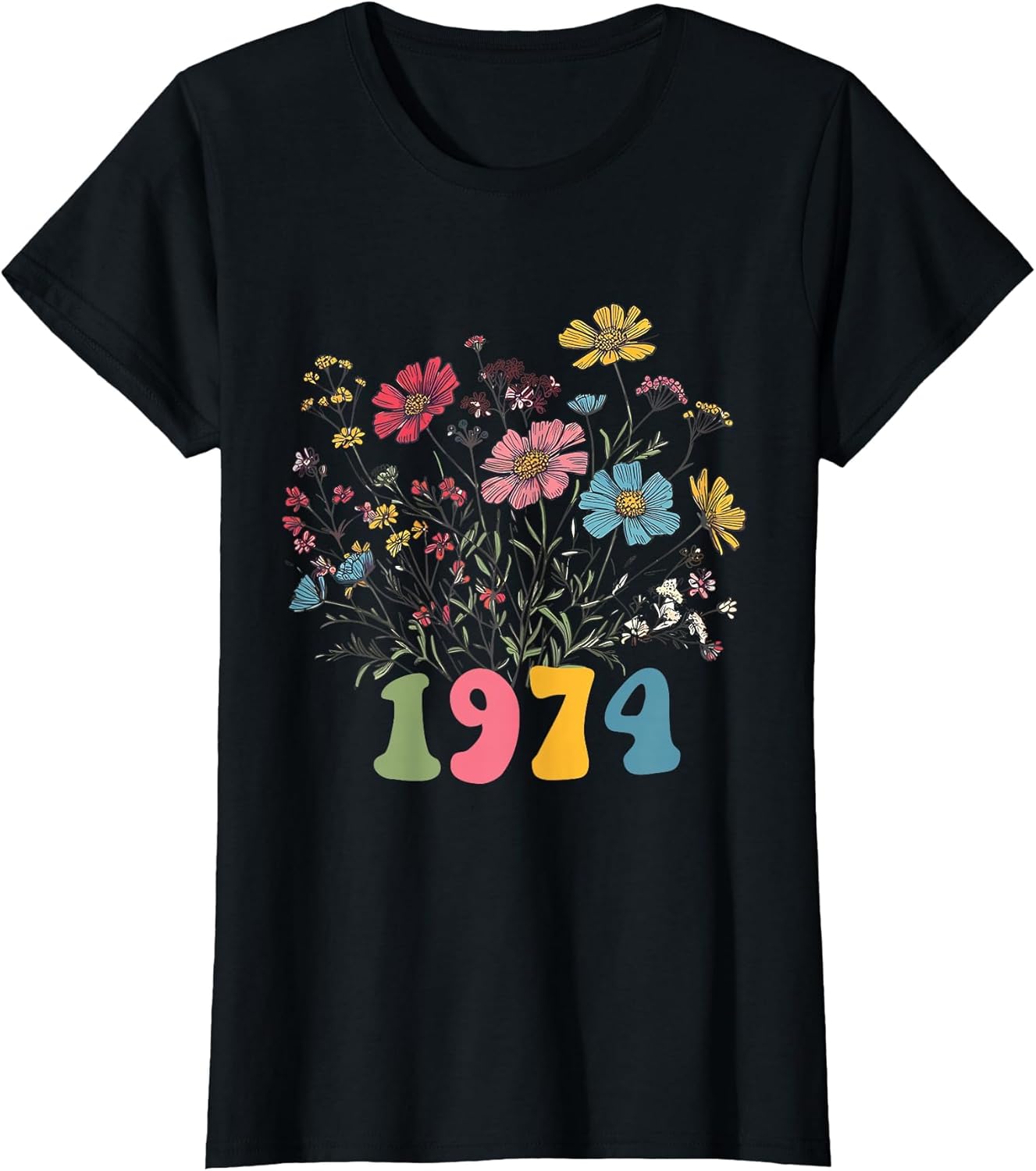 Wildflower Born 1974 51th Birthday 1974 Birthday