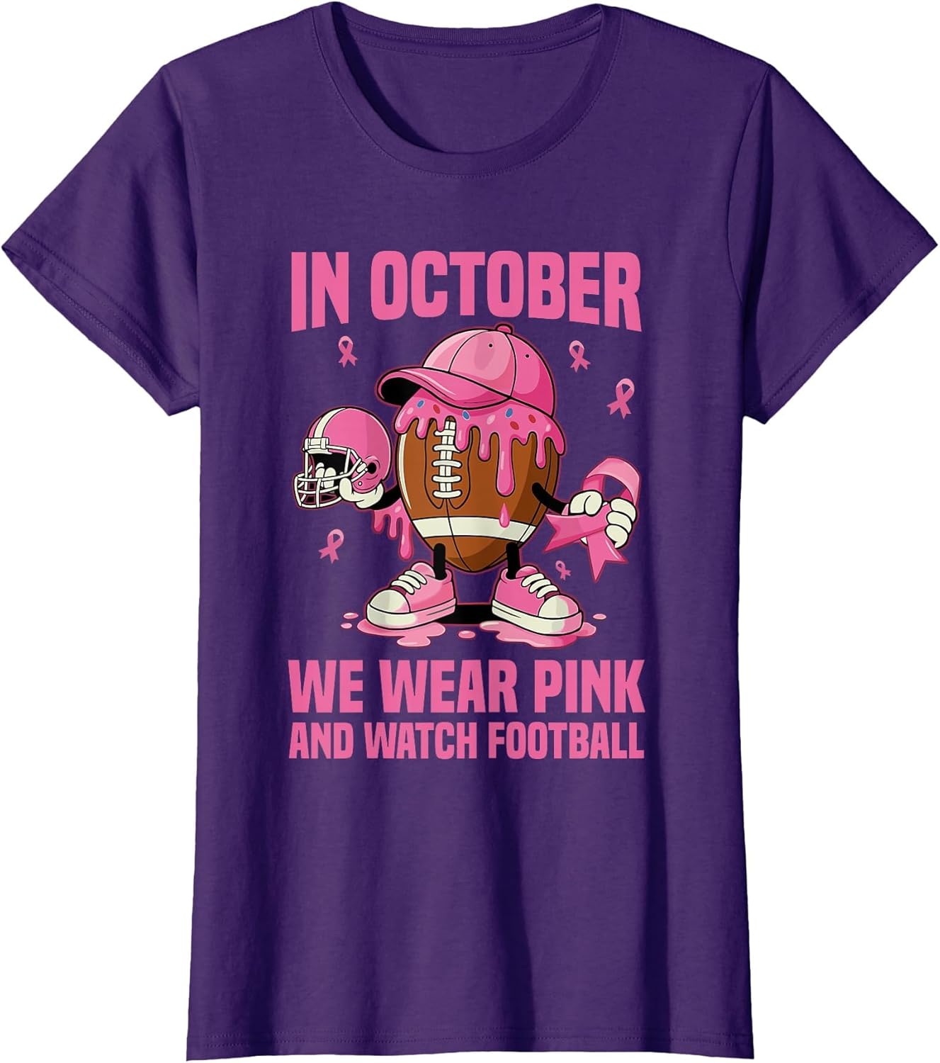 Breast Cancer Awareness Football in October We Wear Pink