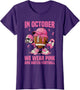 Breast Cancer Awareness Football in October We Wear Pink