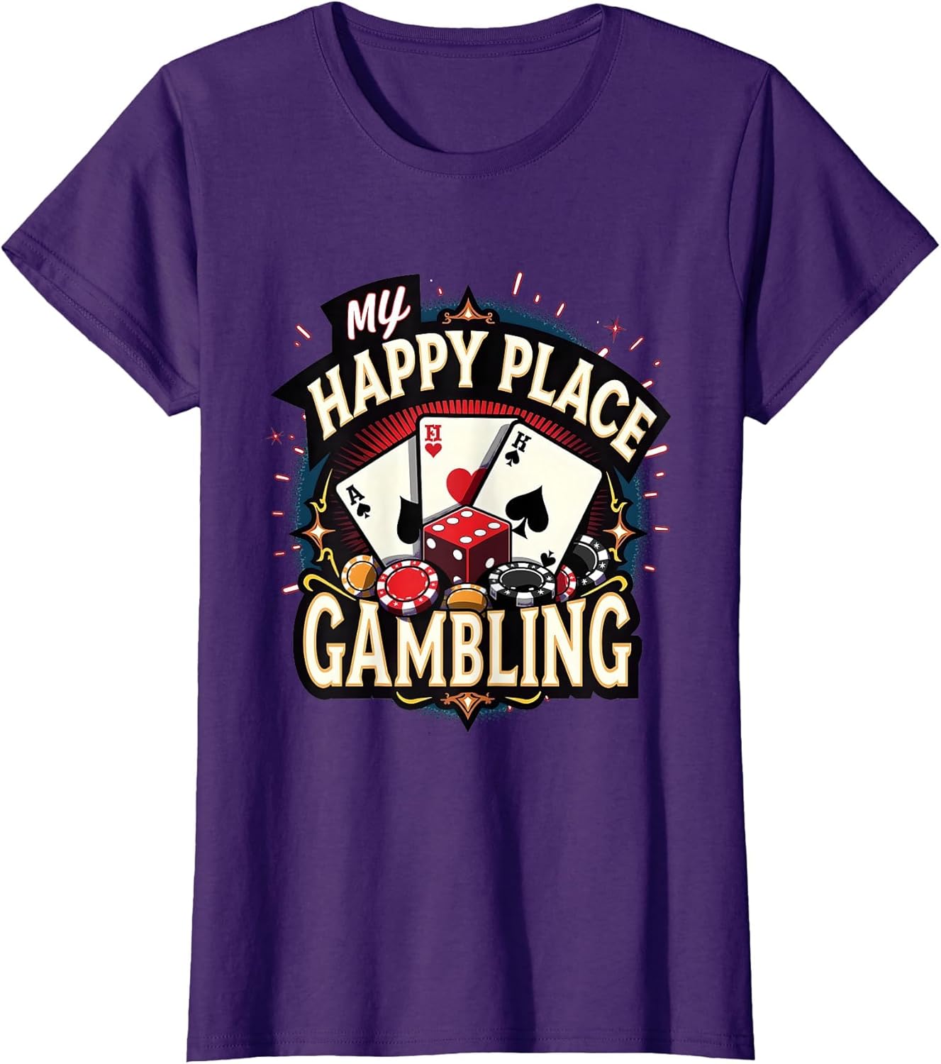 My Happy Place Gambling Gifts Casino Gaming Design