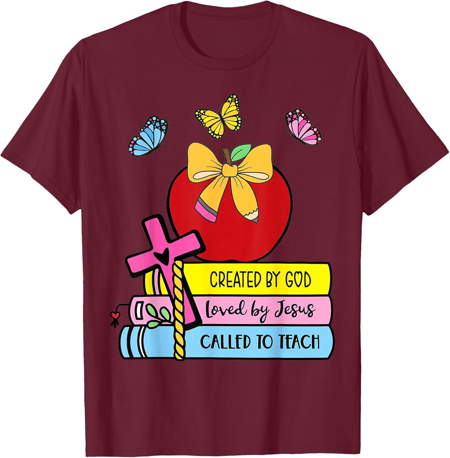 Created by God Called to Teach Pretty Books Christian