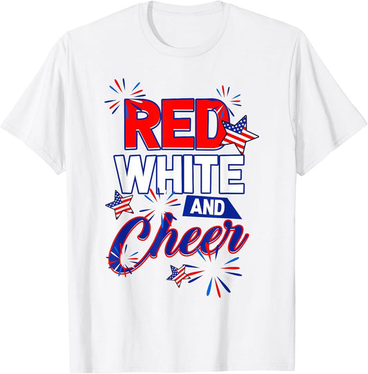 Patriotic Red White and Cheer USA Fireworks 4th of July