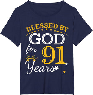 Blessed by God for 91 Years Old Grace and Mercy Birthday