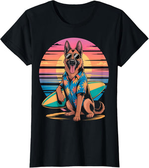 German Shepherd Surfer Dog
