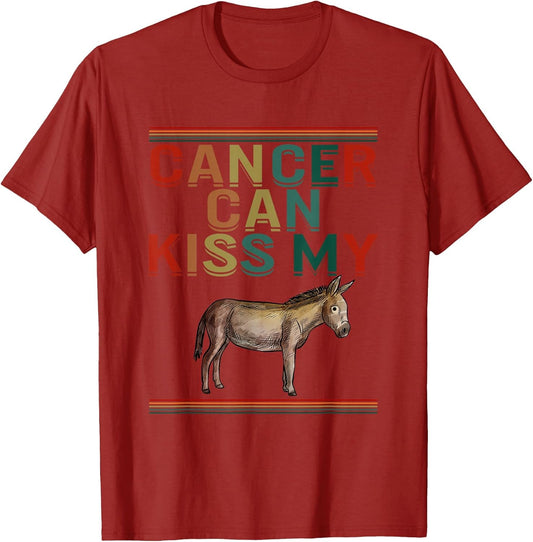 Cancer Can Kiss My Ass Cute Donkey Support Cancer Awareness