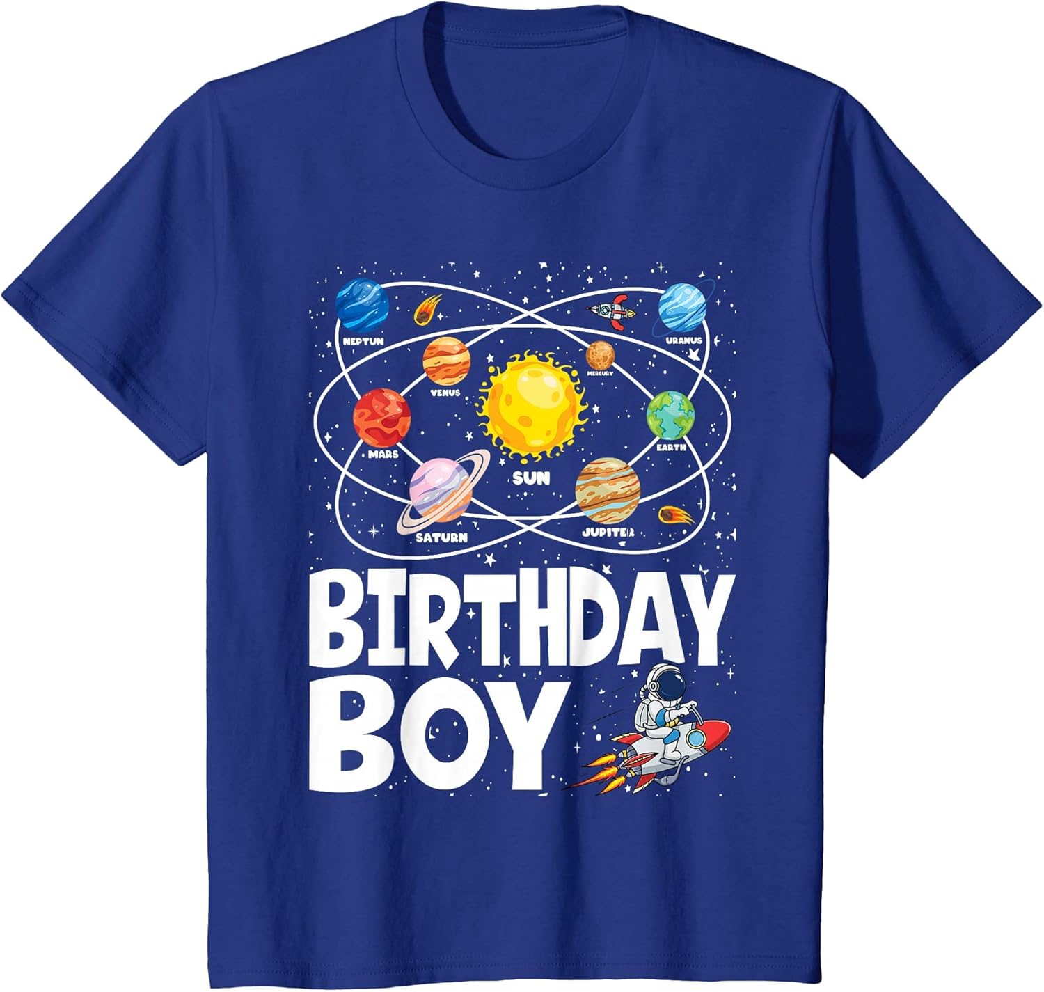 Birthday Boy Space Planets Birthday