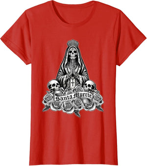 Santa Muerte Mexican Floral Saint Death
