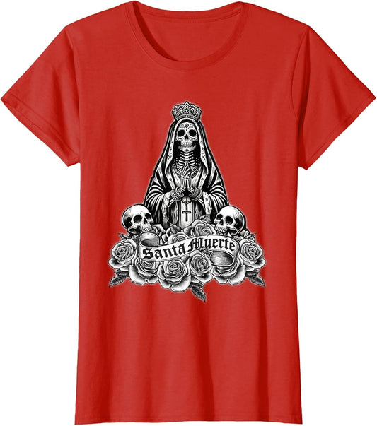 Santa Muerte Mexican Floral Saint Death