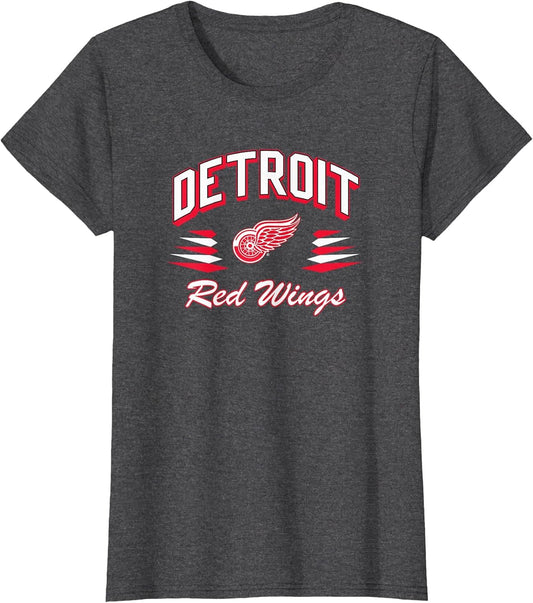 Detroit Red Wings Retro Diamond Dark Heather Licensed