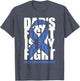 Colon Cancer Awareness Month Dark Blue Ribbon Dad's Fight