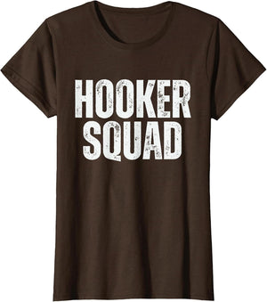 Hooker Squad Vintage Fishing Funny Adult Humor