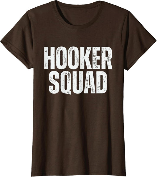 Hooker Squad Vintage Fishing Funny Adult Humor