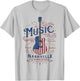 Rock American Flag Patriotic USA Music Nashville Guitar