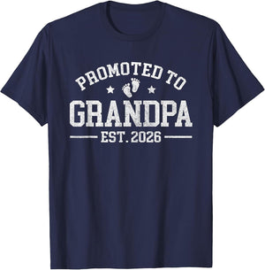 Promoted to Grandpa est. 2026 Grandparents Baby Announcement